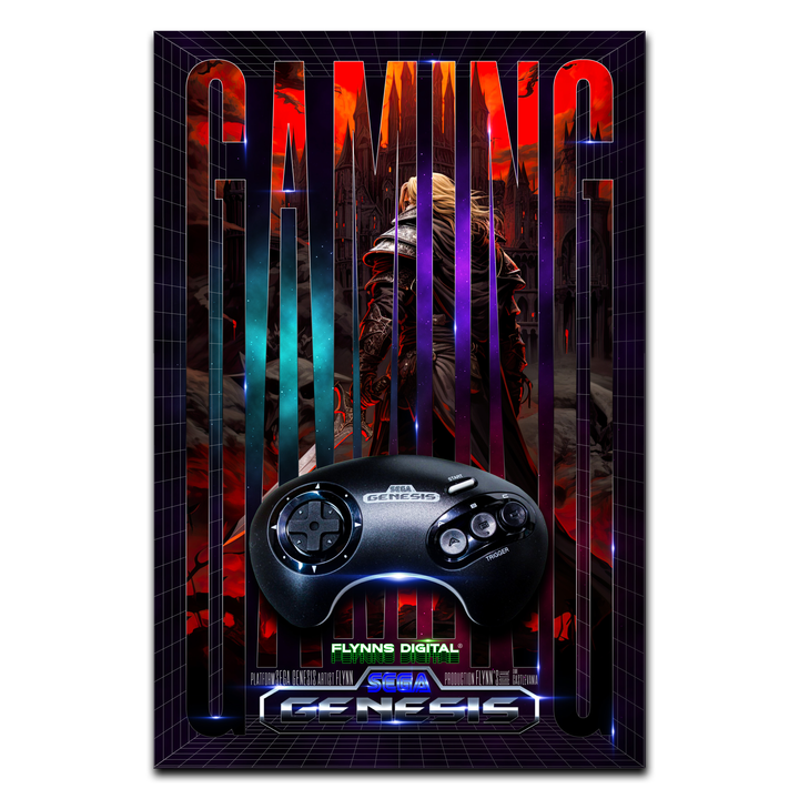 Castlevania SEGA Genesis Gaming Poster - Retro Flynn
