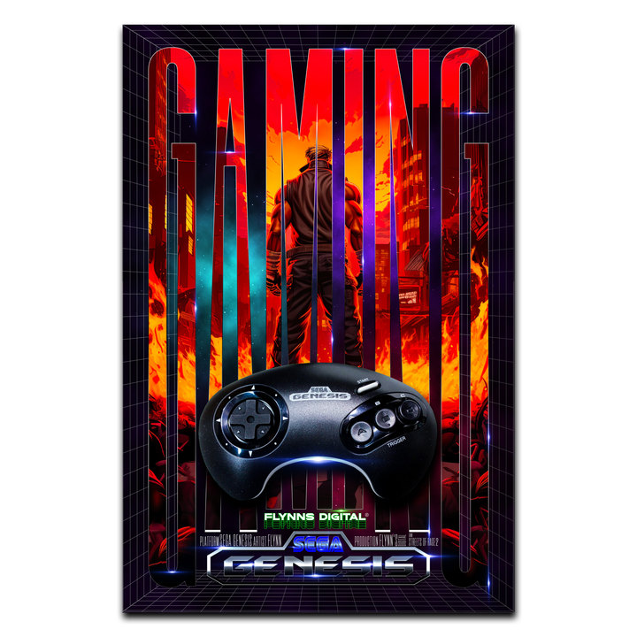 Streets of Rage 2 SEGA Genesis Gaming Poster - Retro Flynn