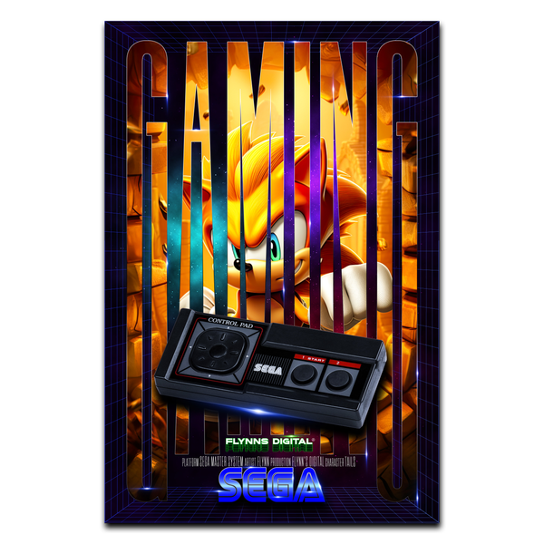 Tails SEGA Master System Gaming Poster - Retro Flynn