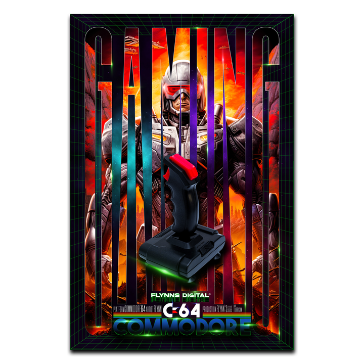 Turrican Commodore 64 Gaming Poster - Retro Flynn