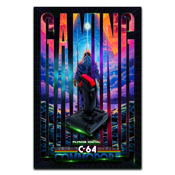 Wizard of Wor Commodore 64 Gaming Poster - Retro Flynn