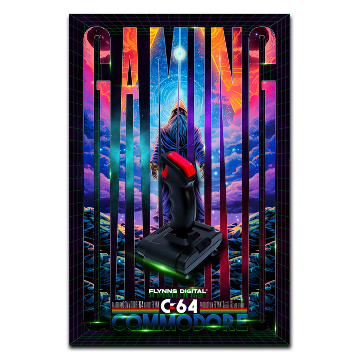 Wizard of Wor Commodore 64 Gaming Poster - Retro Flynn