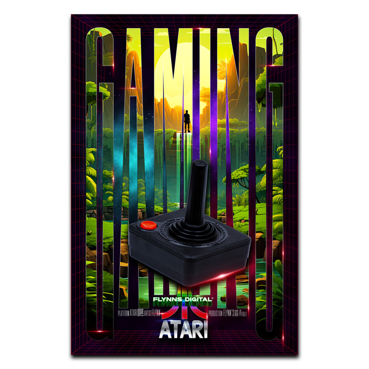 Pitfall Atari 2600 Gaming Poster - Retro Flynn