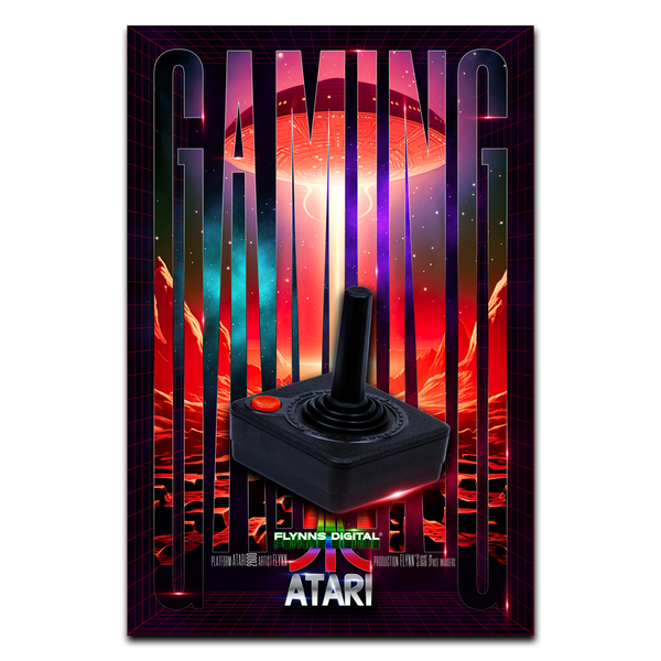 Space Invaders Atari 2600 Gaming Poster - Retro Flynn