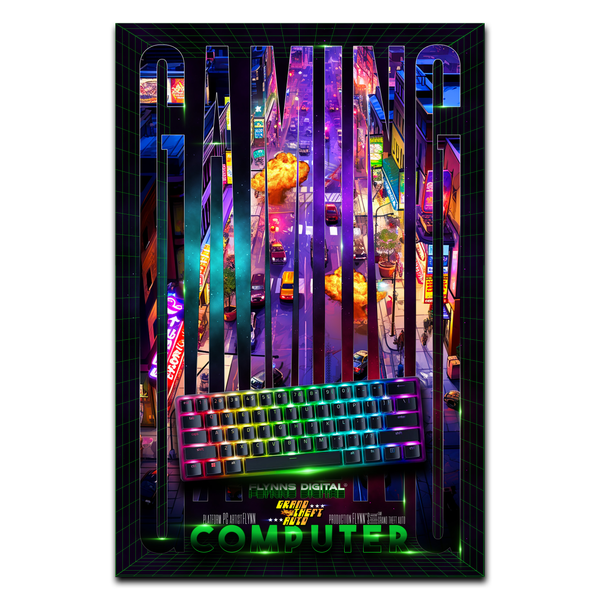 Grand Theft Auto PC Gamer Poster - Retro Flynn