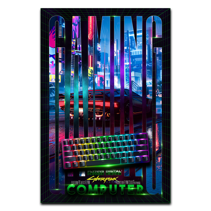 Cyberpunk 2077 PC Gamer Poster - Retro Flynn