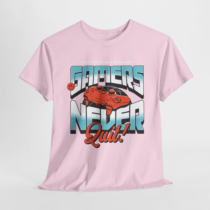 Gamers Never Quit - Vibzzy™ T-Shirt - Retro Flynn