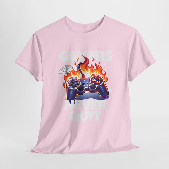 Gamers Never Quit - Vibzzy™ T-Shirt - Retro Flynn