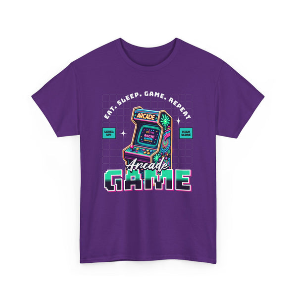 Eat Sleep Arcade Game - Vibzzy™ T-shirt - Retro Flynn