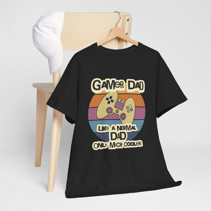 Gamer Dad Much Cooler - Vibzzy™ T-shirt - Retro Flynn