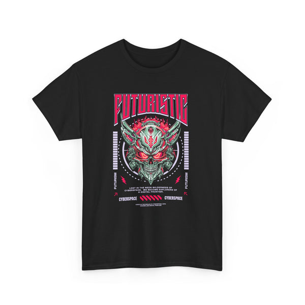 Cyber Samurai Skull - Vibzzy™ T-shirt - Retro Flynn