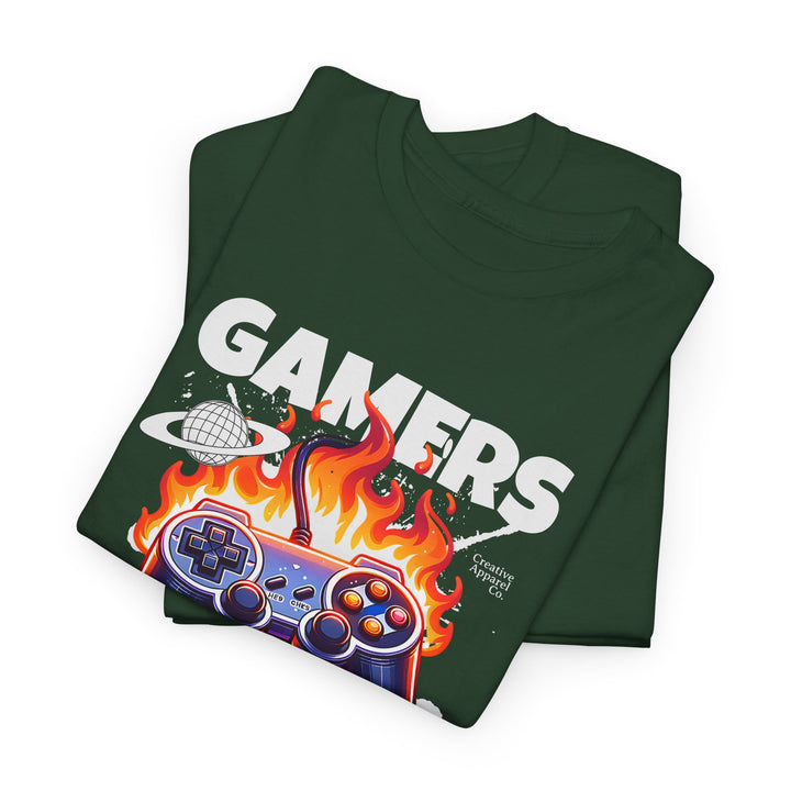 Gamers Never Quit - Vibzzy™ T-Shirt - Retro Flynn