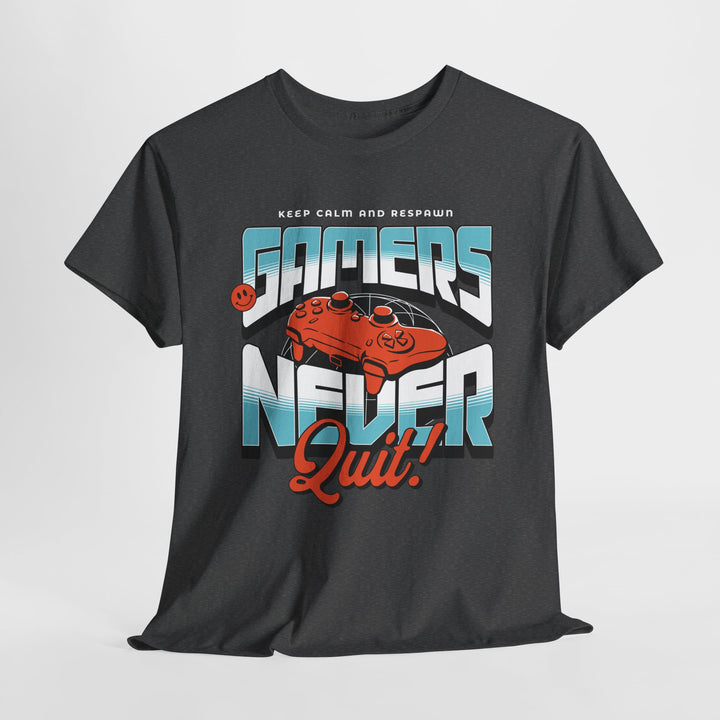 Gamers Never Quit - Vibzzy™ T-Shirt - Retro Flynn