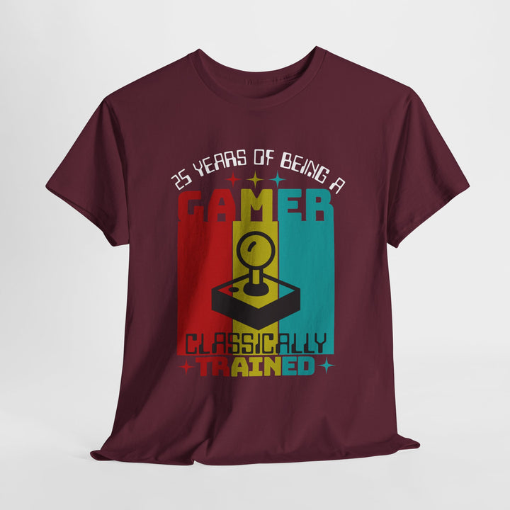 25 Years of Being a Gamer - Vibzzy™ T-Shirt - Retro Flynn