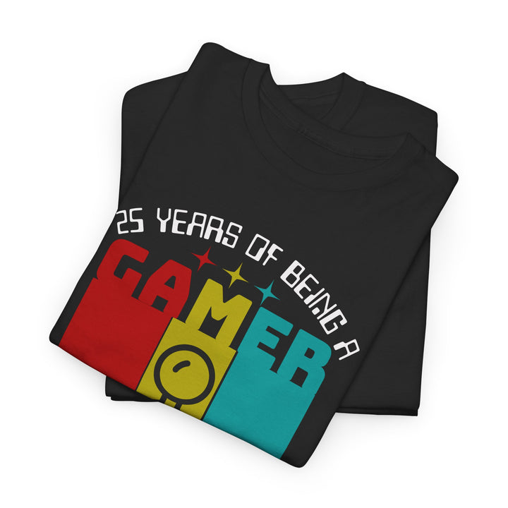 25 Years of Being a Gamer - Vibzzy™ T-Shirt - Retro Flynn