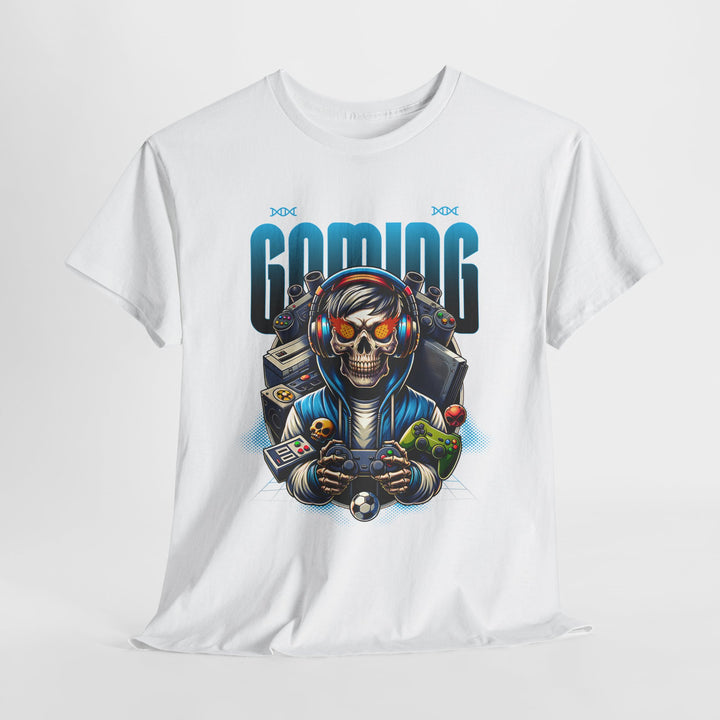 Retro Gamer Skull - Vibzzy™ T-shirt - Retro Flynn