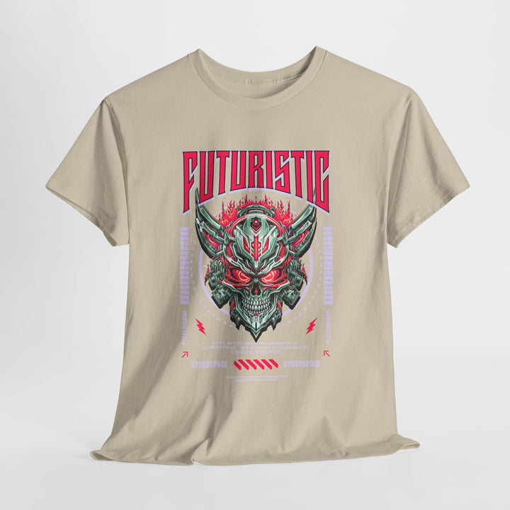 Cyber Samurai Skull - Vibzzy™ T-shirt - Retro Flynn