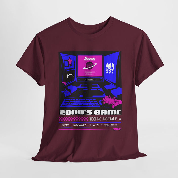 2000's Game Techno Nostalgia - Vibzzy™ T-Shirt - Retro Flynn
