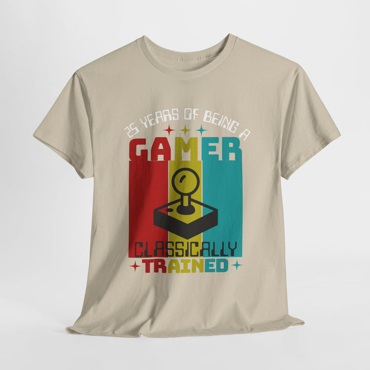 25 Years of Being a Gamer - Vibzzy™ T-Shirt - Retro Flynn