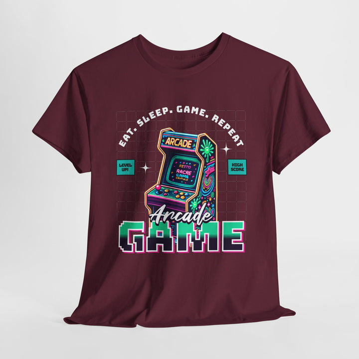 Eat Sleep Arcade Game - Vibzzy™ T-shirt - Retro Flynn