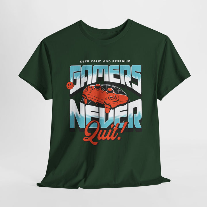 Gamers Never Quit - Vibzzy™ T-Shirt - Retro Flynn