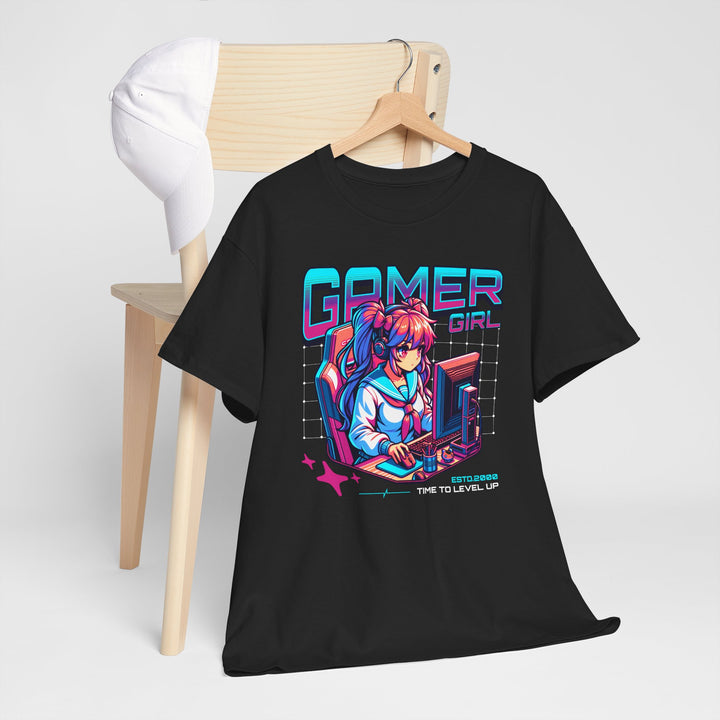 Anime Gamer Girl - Vibzzy™ T-shirt - Retro Flynn