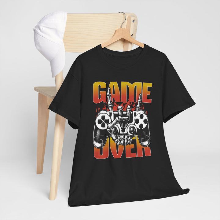 Game Over Skull - Vibzzy™ T-Shirt - Retro Flynn