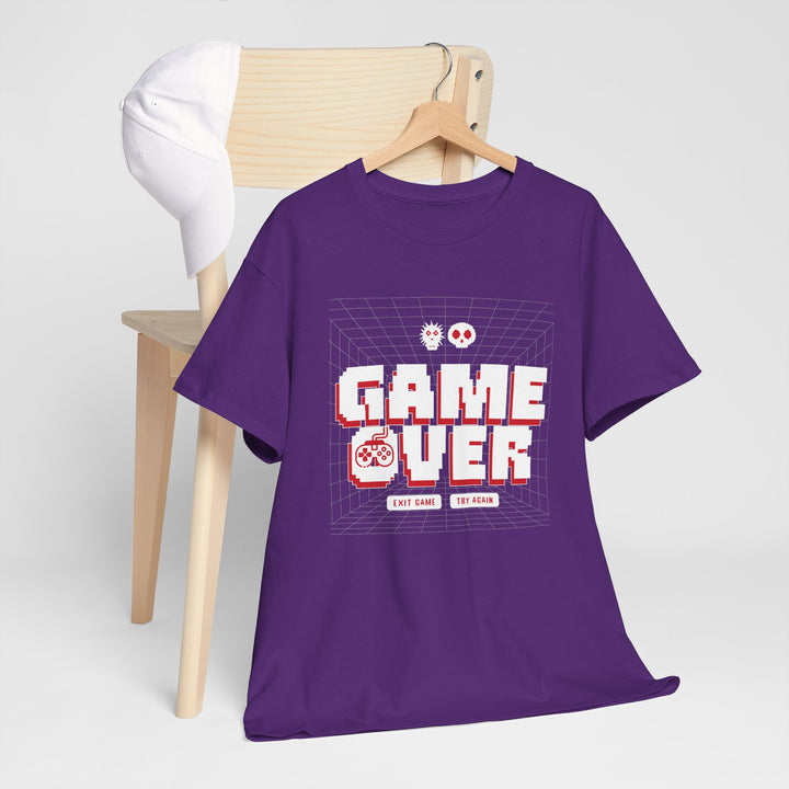 Pixel Game Over Try Again - Vibzzy™ T-shirt - Retro Flynn