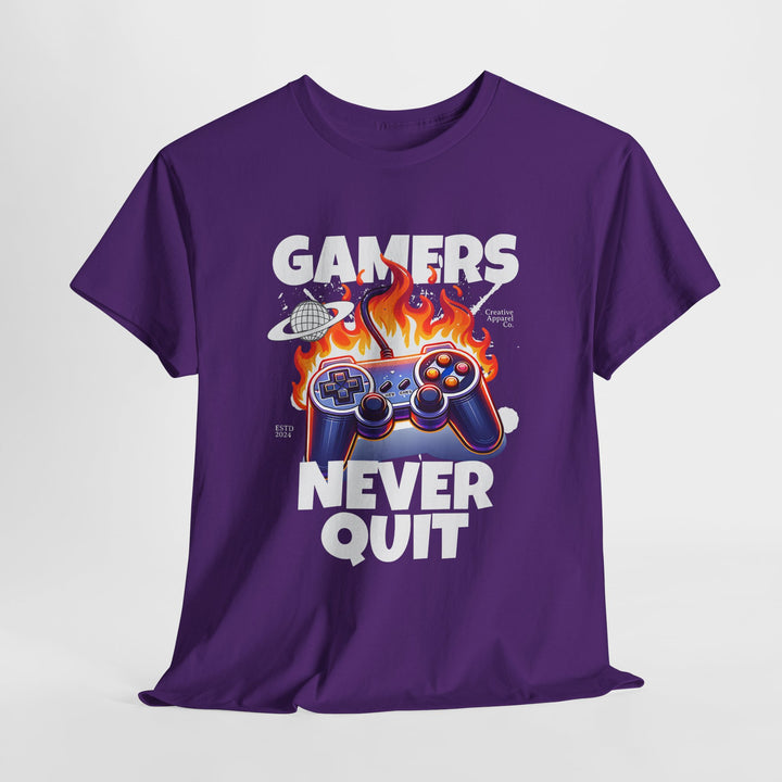 Gamers Never Quit - Vibzzy™ T-Shirt - Retro Flynn