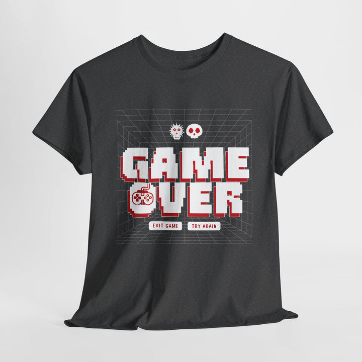 Pixel Game Over Try Again - Vibzzy™ T-shirt - Retro Flynn