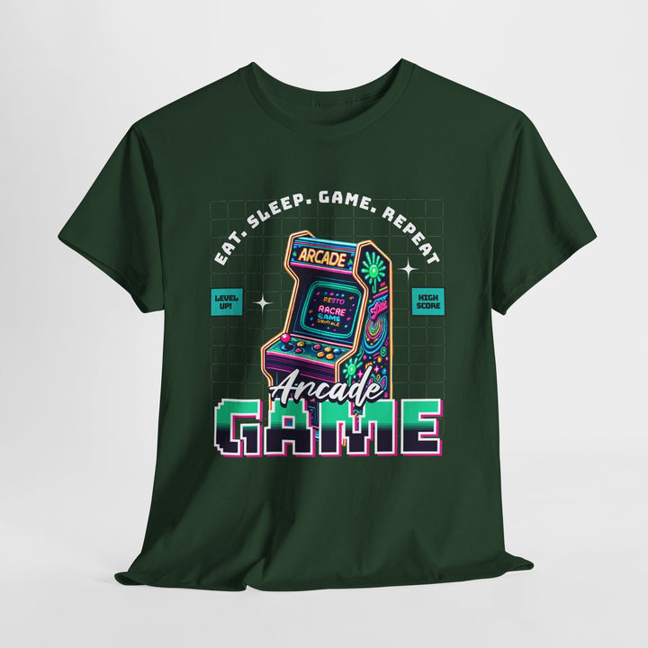 Eat Sleep Arcade Game - Vibzzy™ T-shirt - Retro Flynn