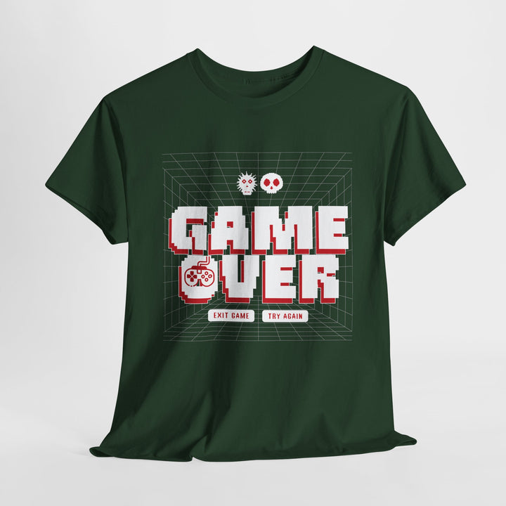 Pixel Game Over Try Again - Vibzzy™ T-shirt - Retro Flynn