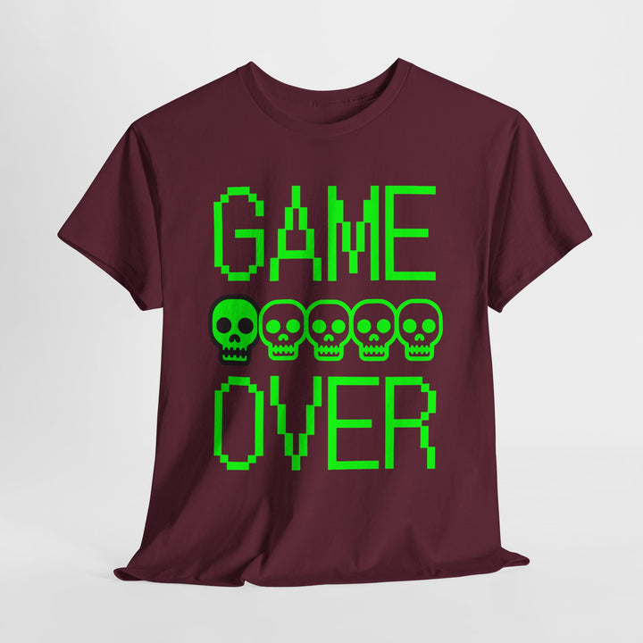 Game Over Skulls - Vibzzy™ T-shirt - Retro Flynn