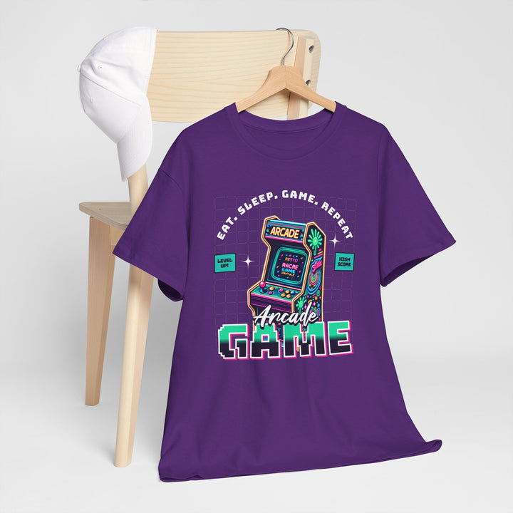Eat Sleep Arcade Game - Vibzzy™ T-shirt - Retro Flynn