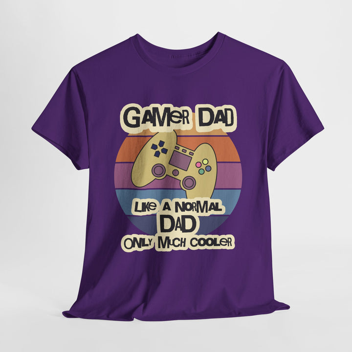 Gamer Dad Much Cooler - Vibzzy™ T-shirt - Retro Flynn