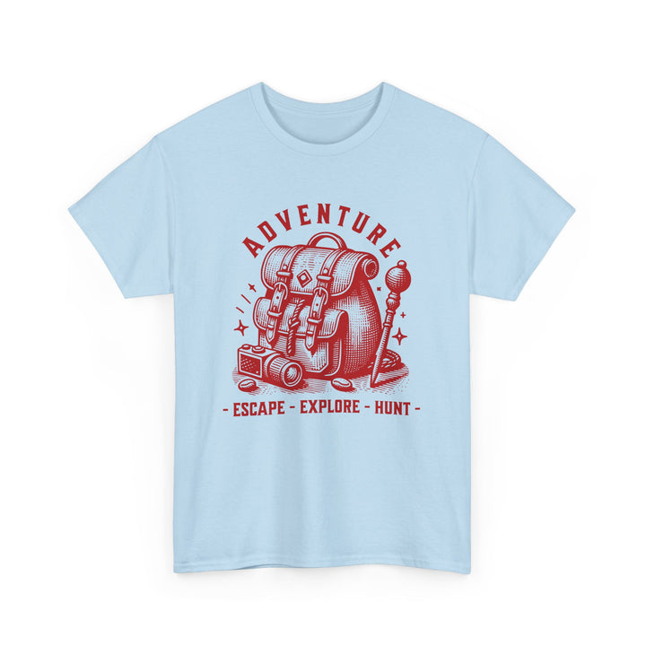 Adventure Escape Explore Hunt - Vibzzy™ T-shirt - Retro Flynn