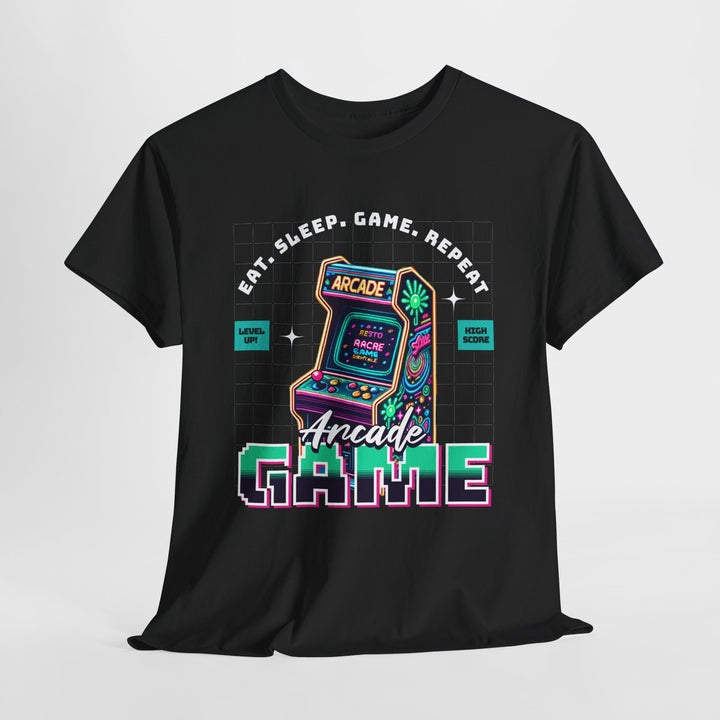 Eat Sleep Arcade Game - Vibzzy™ T-shirt - Retro Flynn