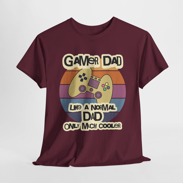 Gamer Dad Much Cooler - Vibzzy™ T-shirt - Retro Flynn