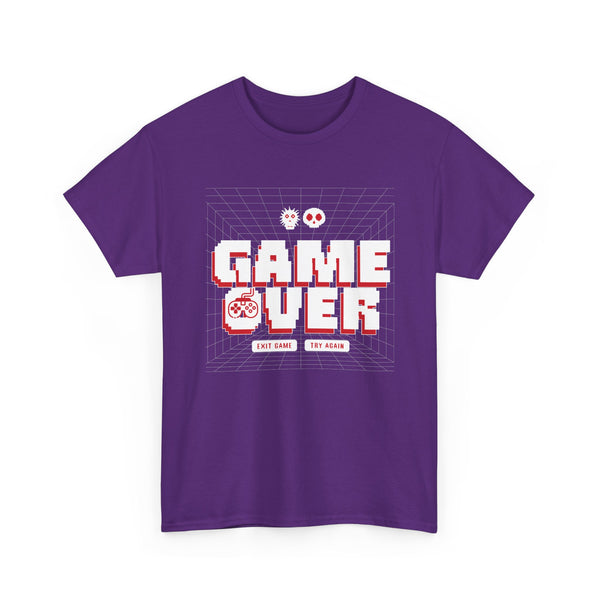 Pixel Game Over Try Again - Vibzzy™ T-shirt - Retro Flynn