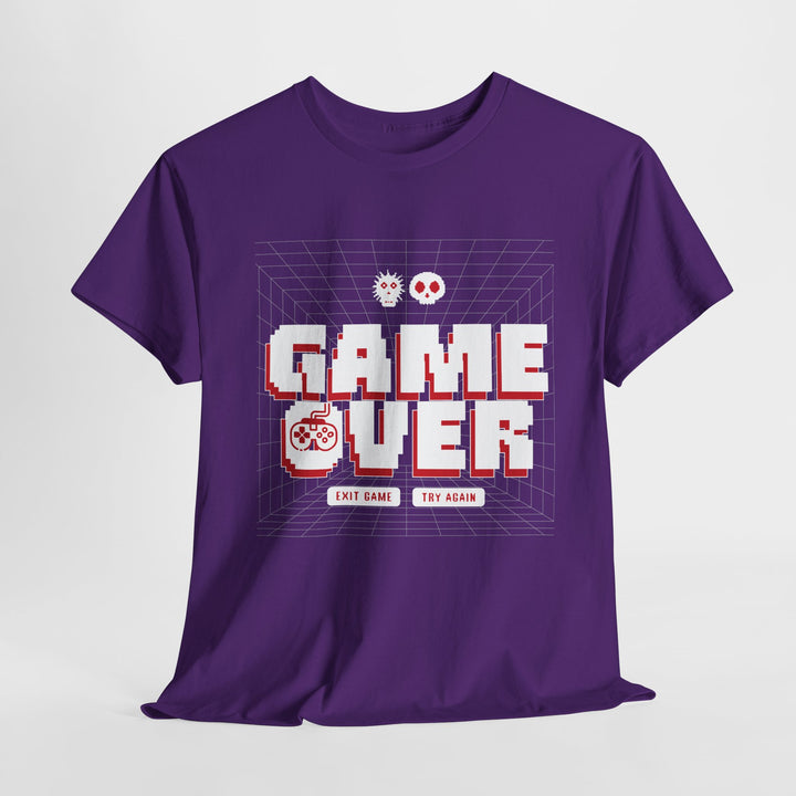 Pixel Game Over Try Again - Vibzzy™ T-shirt - Retro Flynn