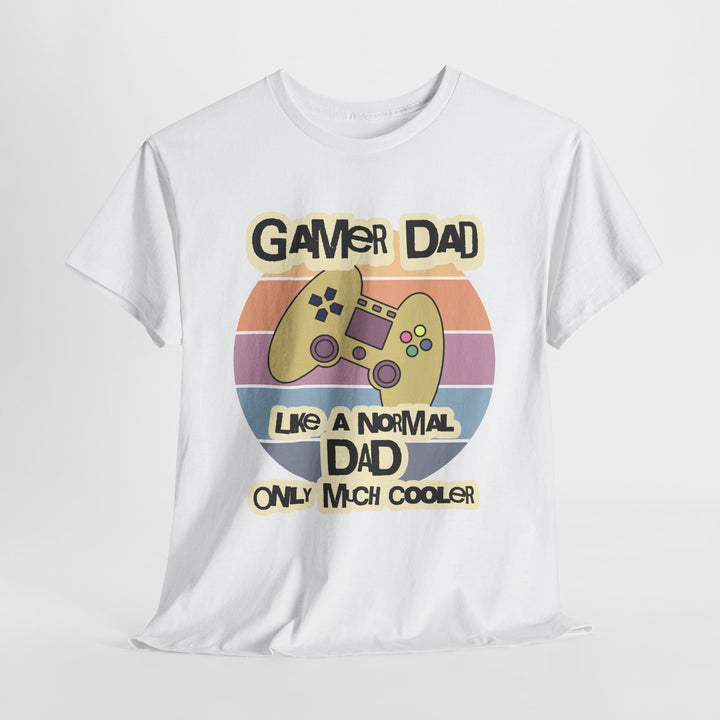 Gamer Dad Much Cooler - Vibzzy™ T-shirt - Retro Flynn