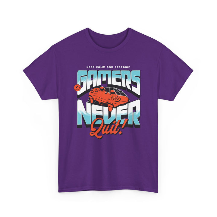 Gamers Never Quit - Vibzzy™ T-Shirt - Retro Flynn