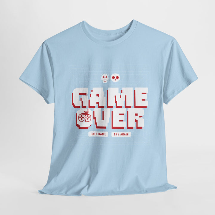 Pixel Game Over Try Again - Vibzzy™ T-shirt - Retro Flynn