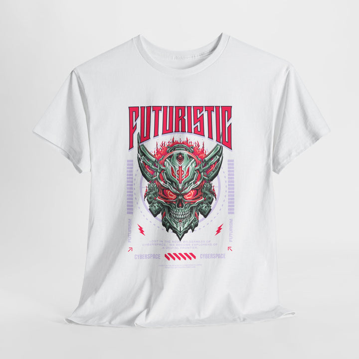 Cyber Samurai Skull - Vibzzy™ T-shirt - Retro Flynn