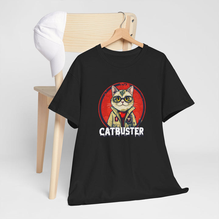 Catbuster - Vibzzy™ T-Shirt - Retro Flynn