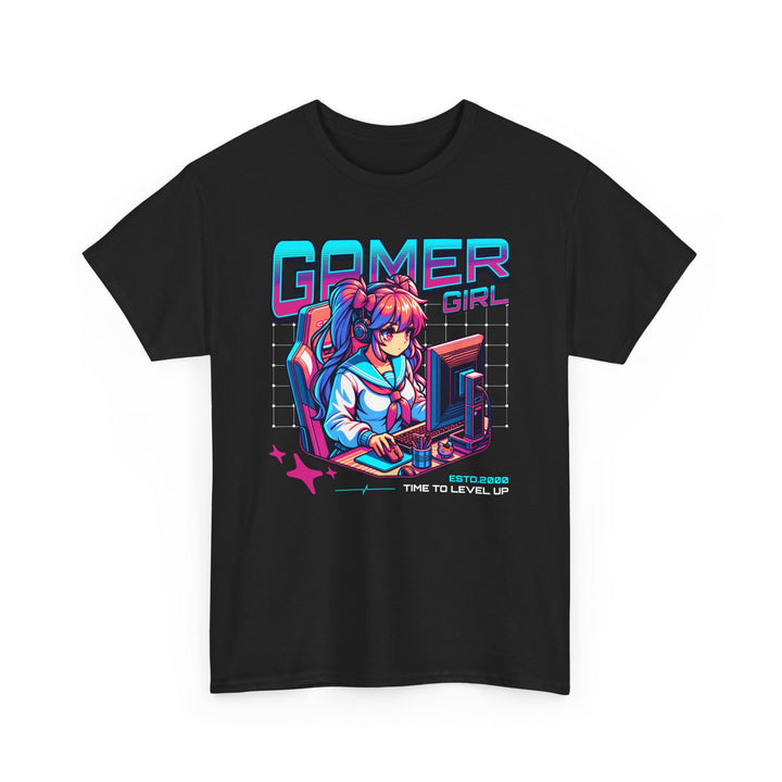 Anime Gamer Girl - Vibzzy™ T-shirt - Retro Flynn