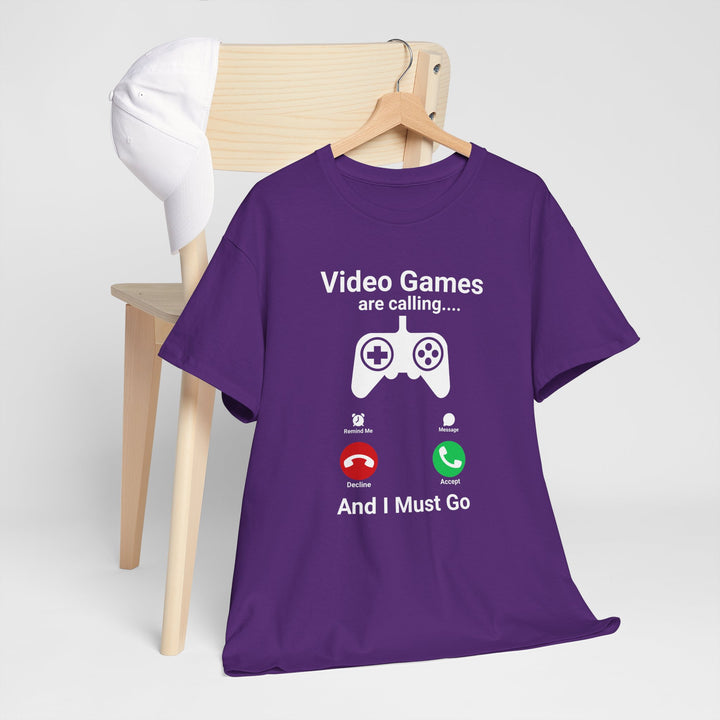 Video Games Calling - Vibzzy™ T-Shirt - Retro Flynn