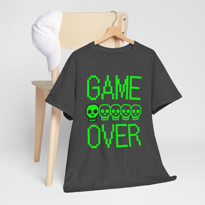 Game Over Skulls - Vibzzy™ T-shirt - Retro Flynn