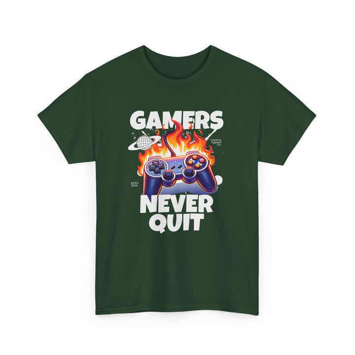 Gamers Never Quit - Vibzzy™ T-Shirt - Retro Flynn