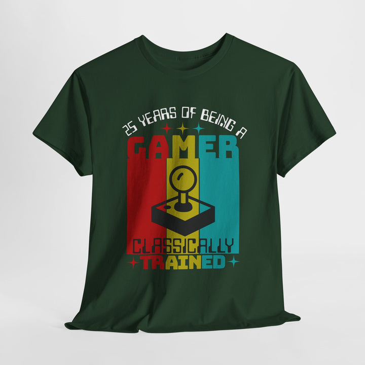 25 Years of Being a Gamer - Vibzzy™ T-Shirt - Retro Flynn
